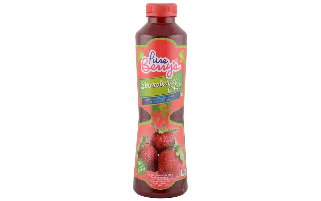 Pure Berry's Strawberry Crush    Bottle  750 millilitre